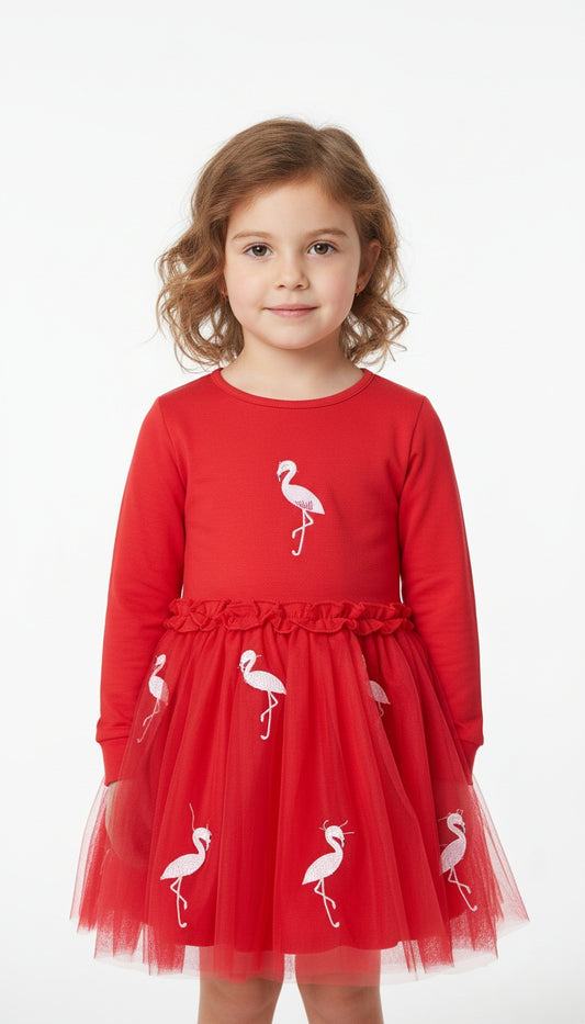 Vestido Rojo Bordado / ANK03