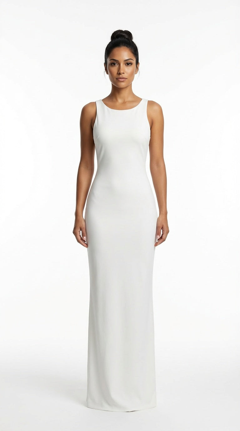 Vestido elegante blanco / SH67