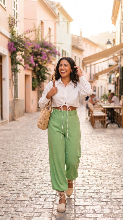 Outfits Blanco y Verde / CAS94
