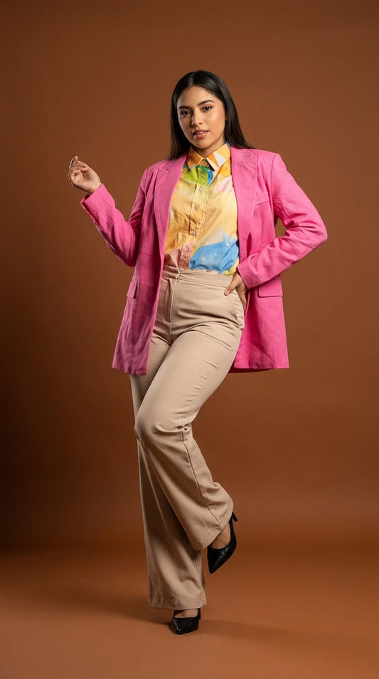 Outfit Oficina Rosa Power / OUT23