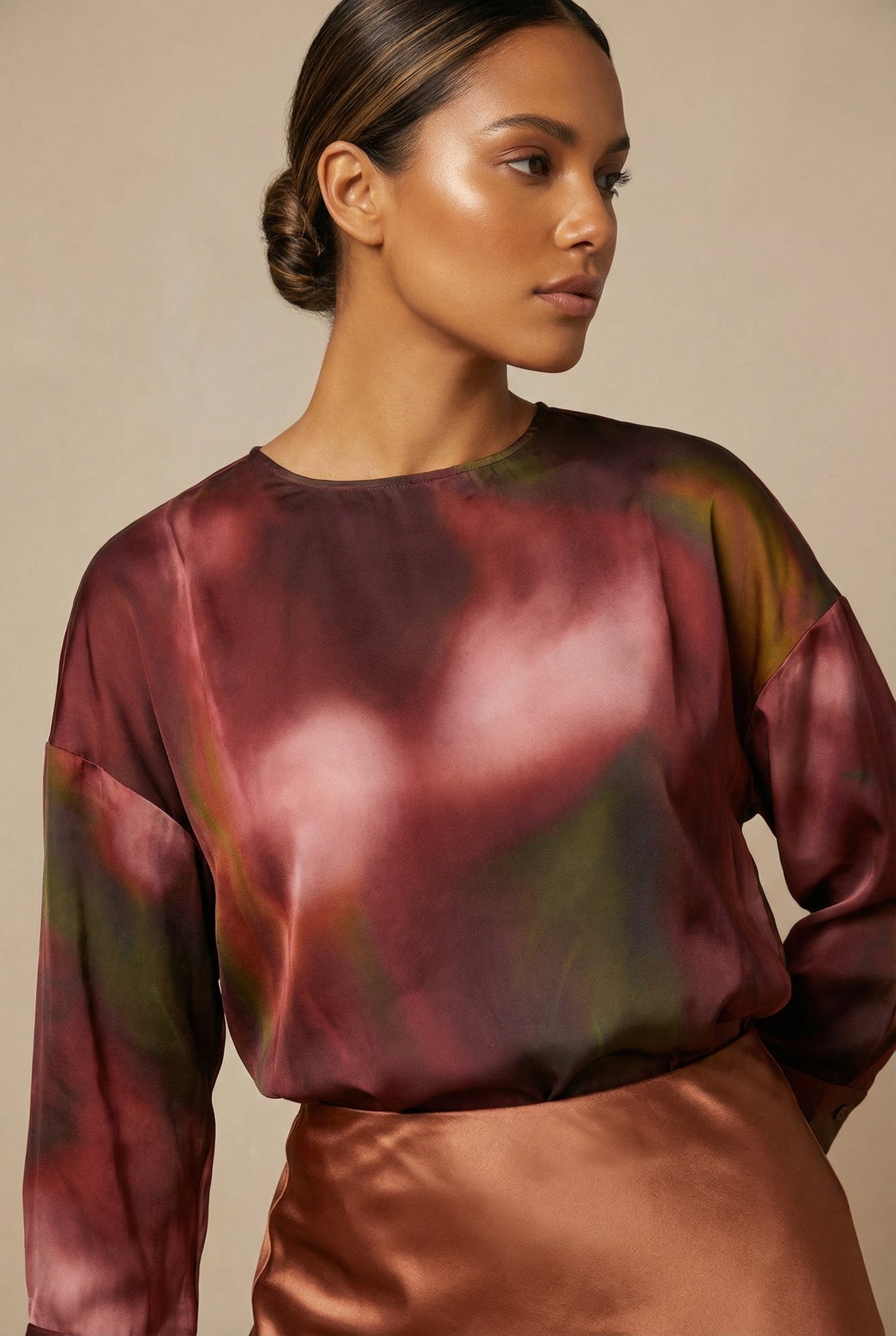 Blusa satinada / ANB26007