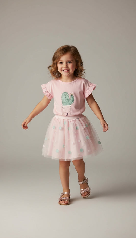 Set 2 piezas Tul Corazón / ANK33