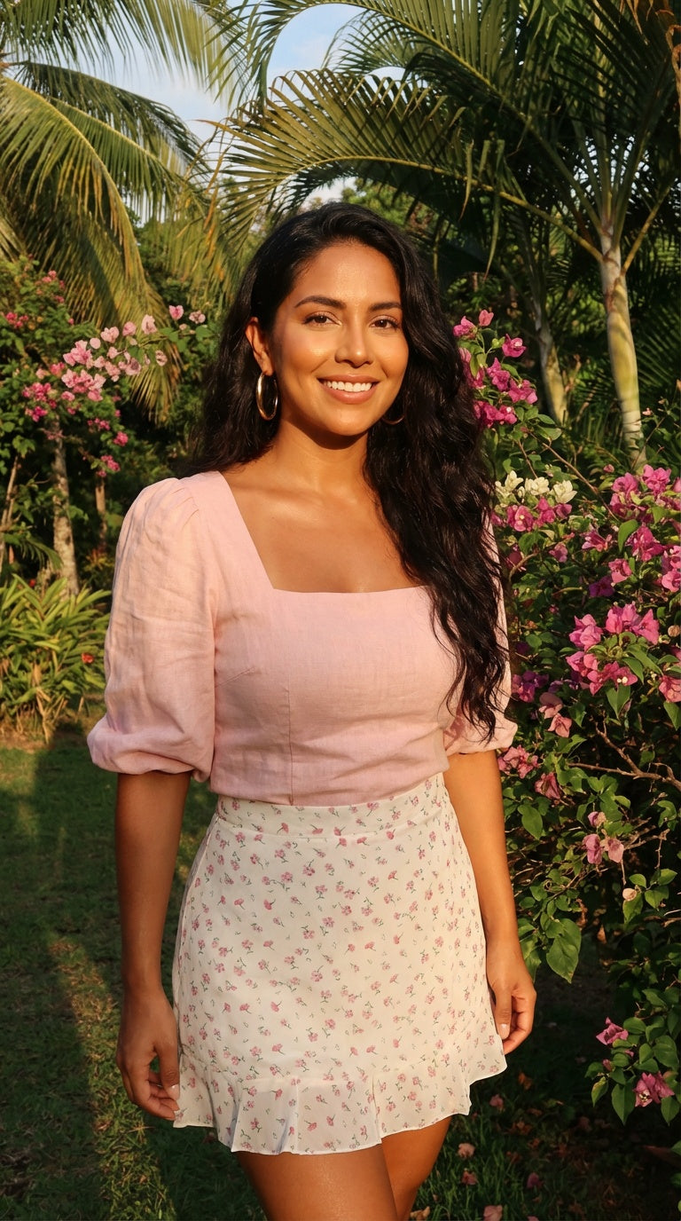 Falda rosada / L49A