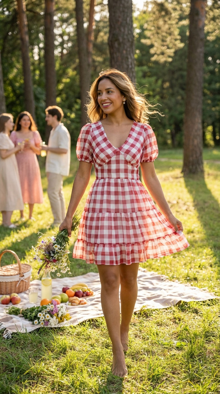 Vestido Cuadros / ANU11