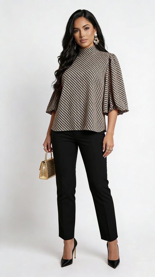 Blusa Estampada Casual / NOB02