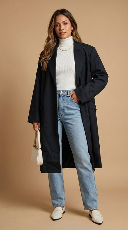 Blazer Largo Elegante / ANBL2654