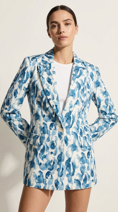 Blazer estampado azul – ANBL2602