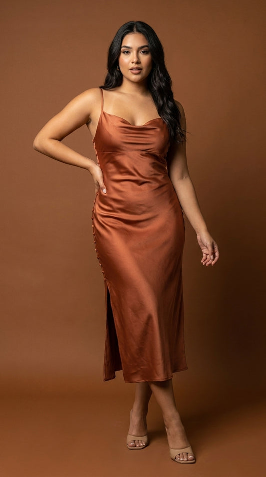 Vestido satinado / ANV63