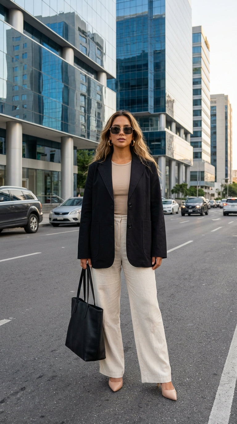 Blazer negro urbano – ANBL2615
