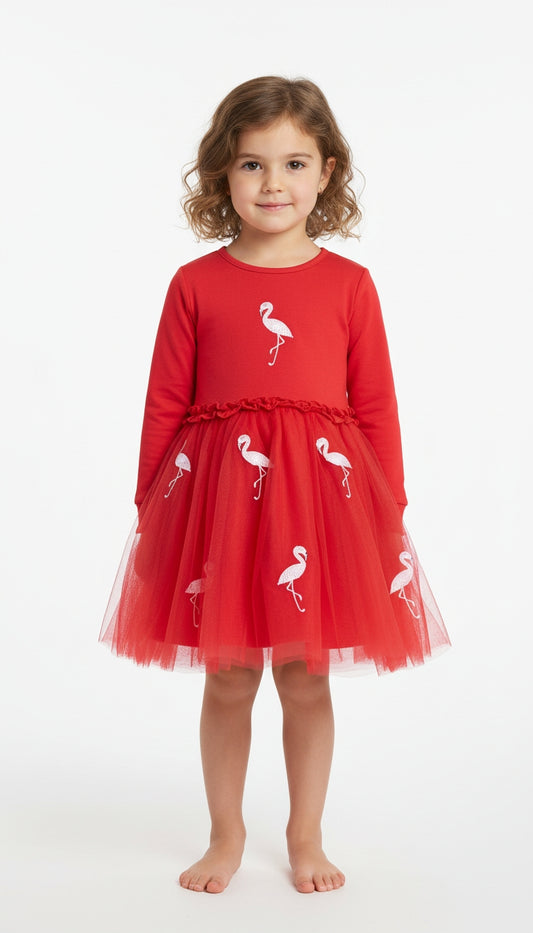 Vestido Rojo Bordado / ANK03