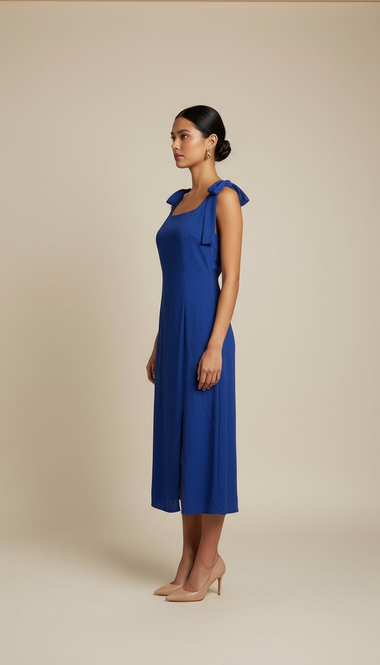 Vestido Elegante con nido de abeja /ANV08