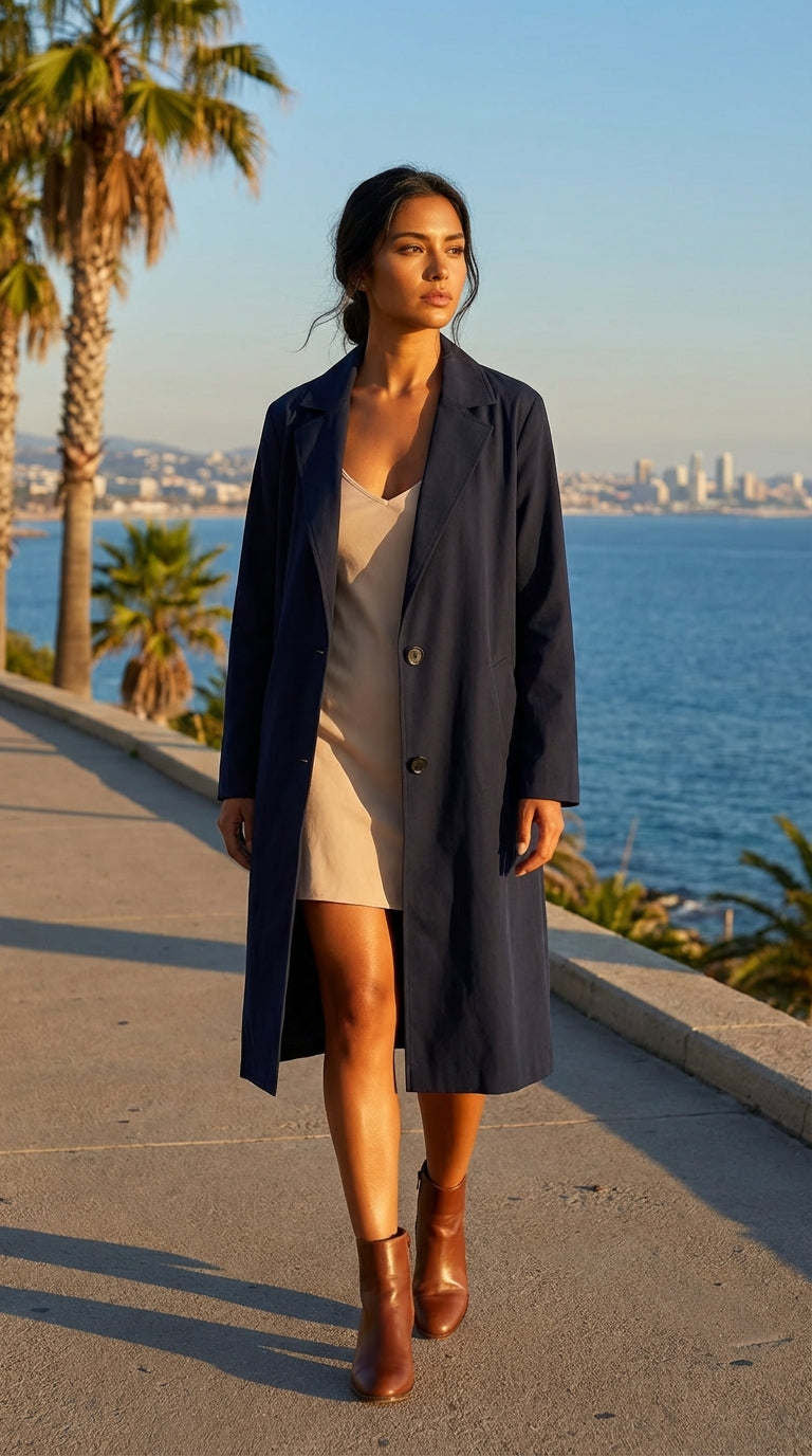 Blazer largo negro – ANBL2608