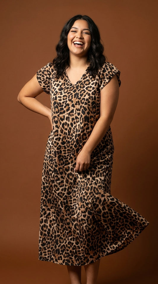Vestido Largo Boho Estampado / SH73