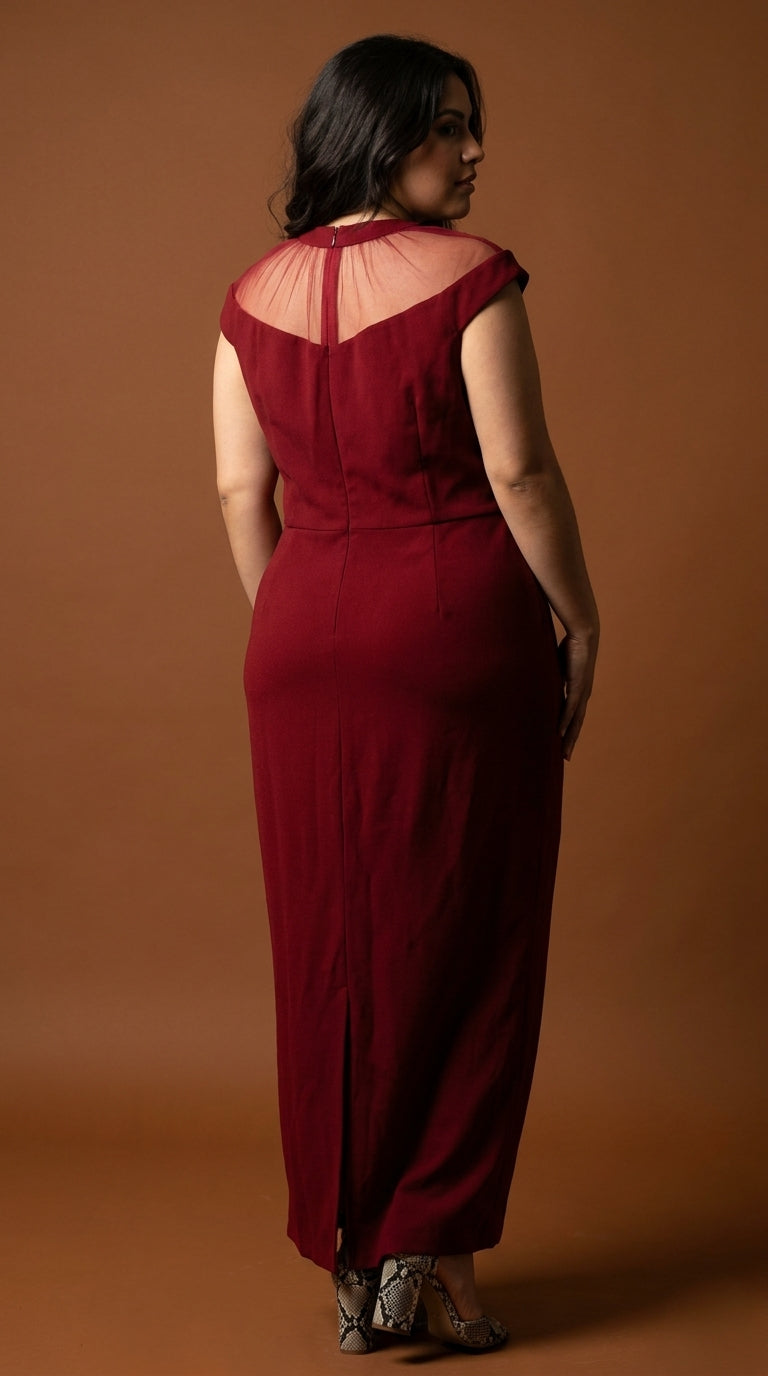 Vestido rojo largo / AO179