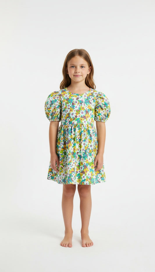 Vestido Verde Floral / ANK11