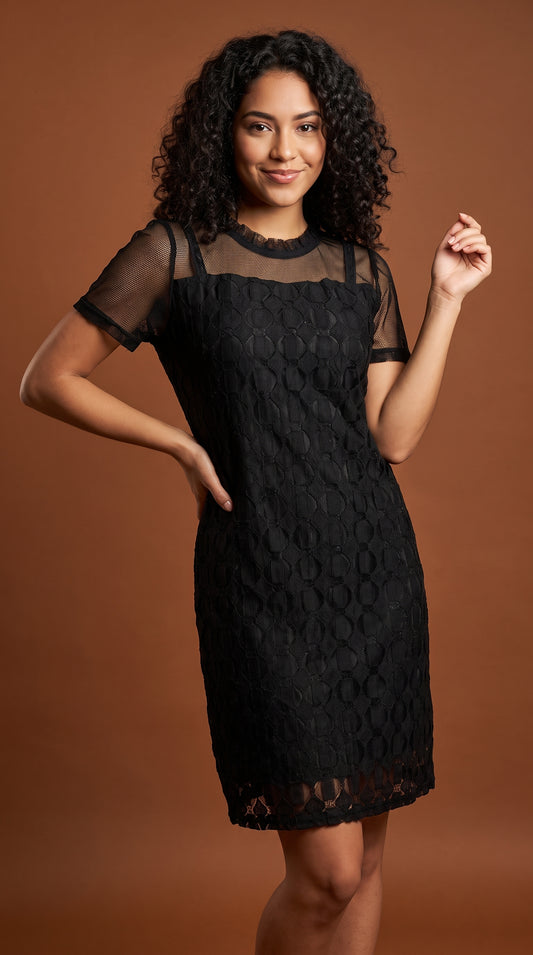 Vestido Negro Clásico Elegante / MV29