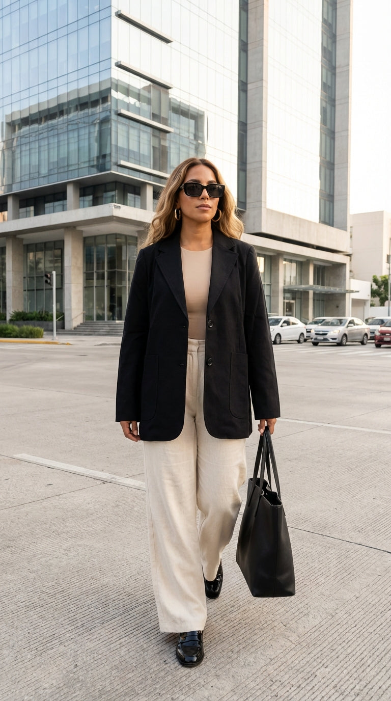 Blazer negro urbano – ANBL2615