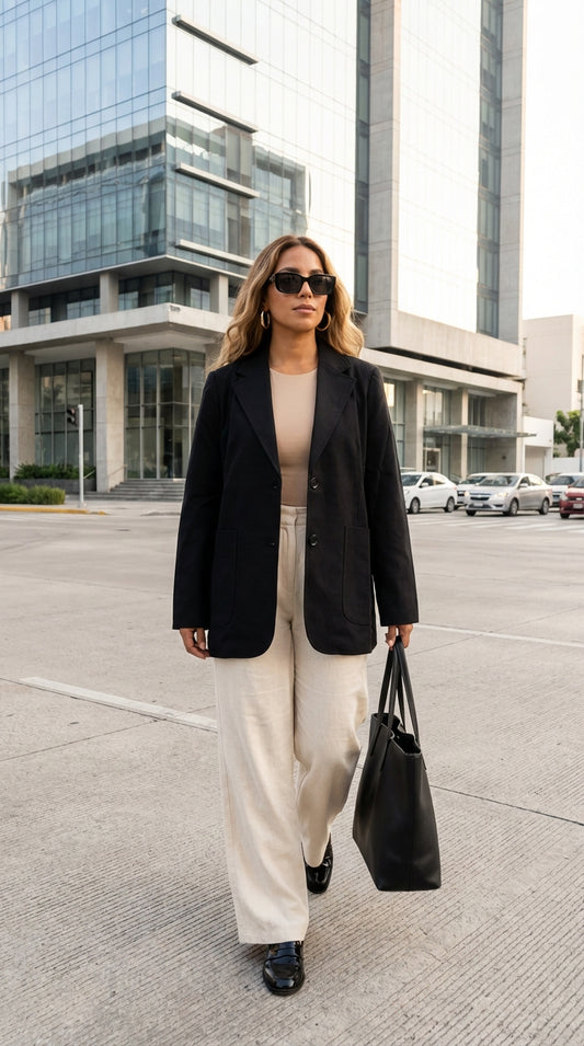 Blazer negro urbano – ANBL2615