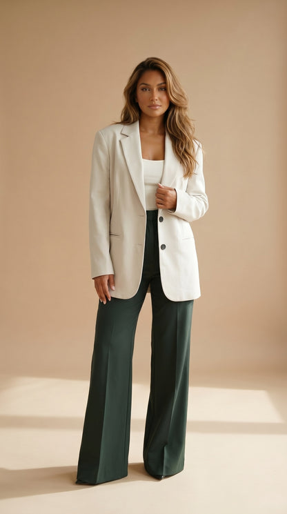 Blazer Oversized Ivory Elegance/ ANBL2663