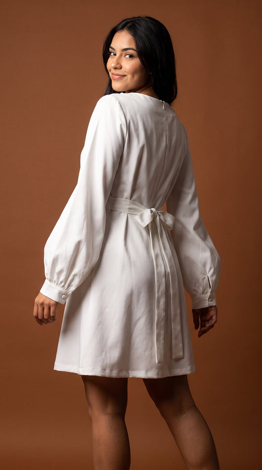 Vestido blanco elegante / AO185