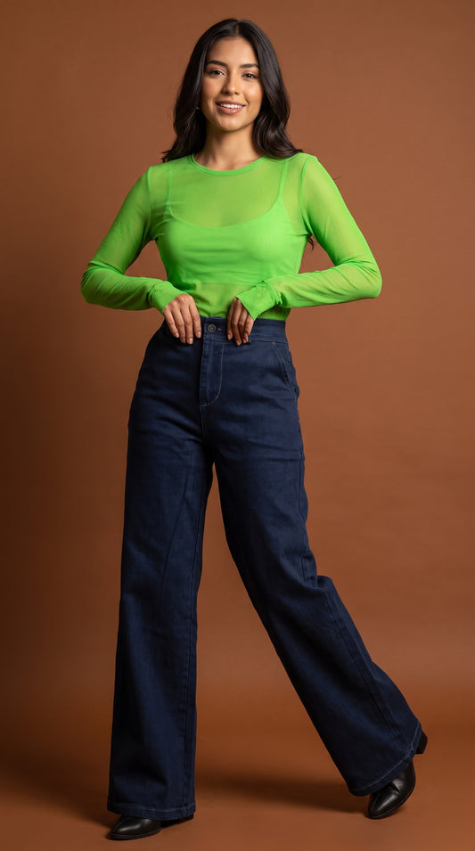 Pantalón Denim Corte Recto / ANE1001-65
