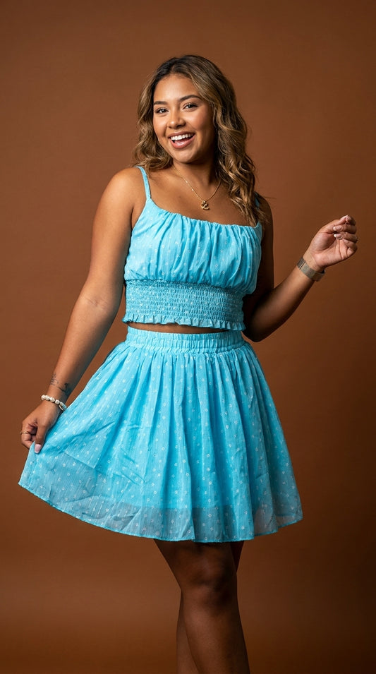Conjunto Turquesa Marca D&M / V246