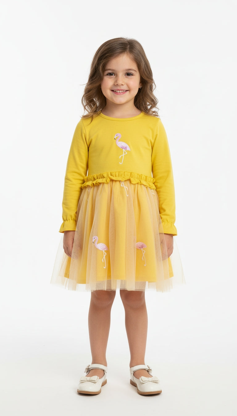 Vestido Tul Amarillo / ANK01