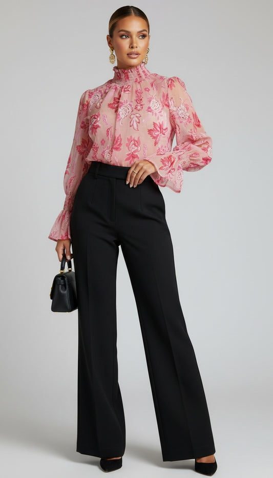 Pantalón clásico tiro alto / ANE1001-19