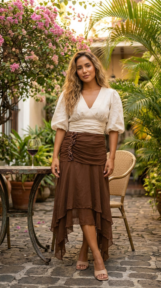 Falda con pliegos / SH66