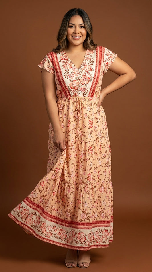 Vestido Midi Estampado / ANU54