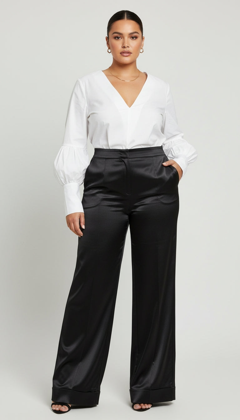 Outfit Oficina Blanco & Negro Clásico / OUT36