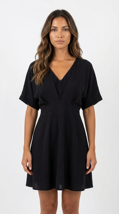 Vestido largo con escote en V /SH06