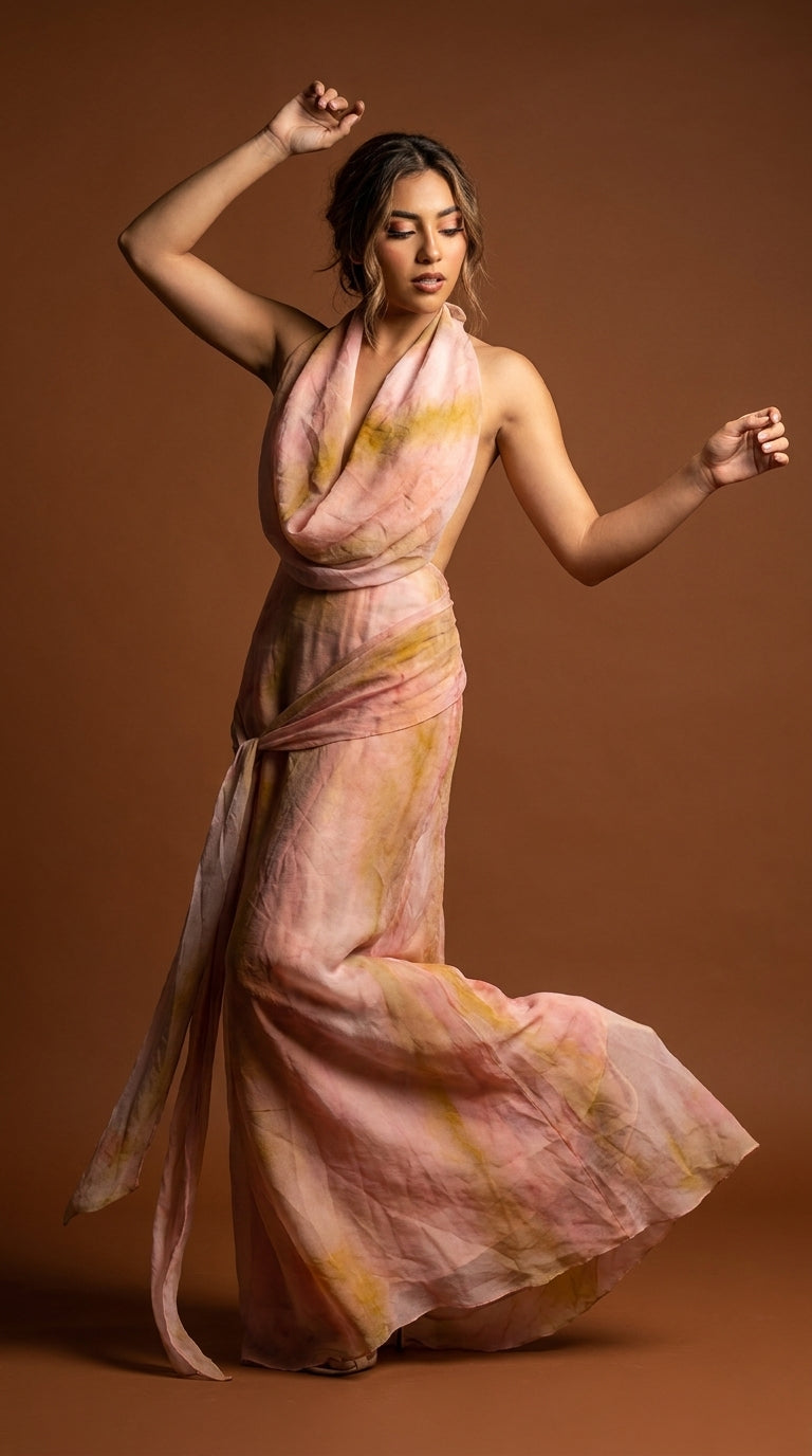 Vestido Rosa Elegante / SH105