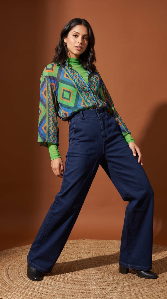 Pantalón Denim Corte Recto / ANE1001-65