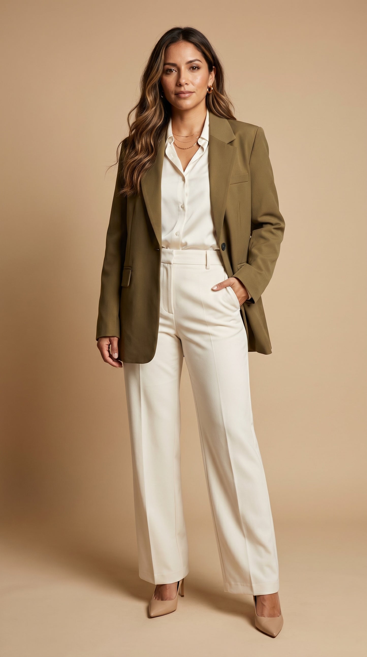 Blazer Verde Oliva Clásico / ANBL2633