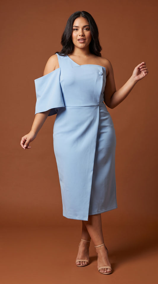 Vestido azul diseño especial / AO138