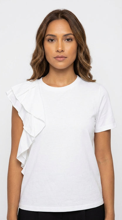Camiseta blanca casual / L40A