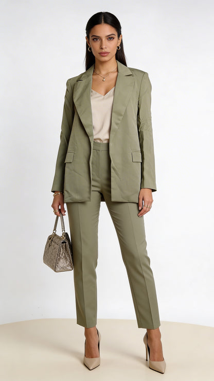 Blazer Verde Oliva Elegante / ANBL2655