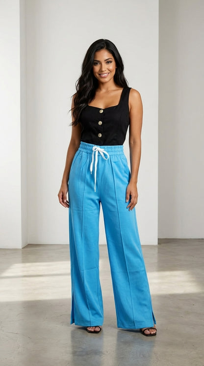 Pantalón azul claro amplio / ANE1001-31