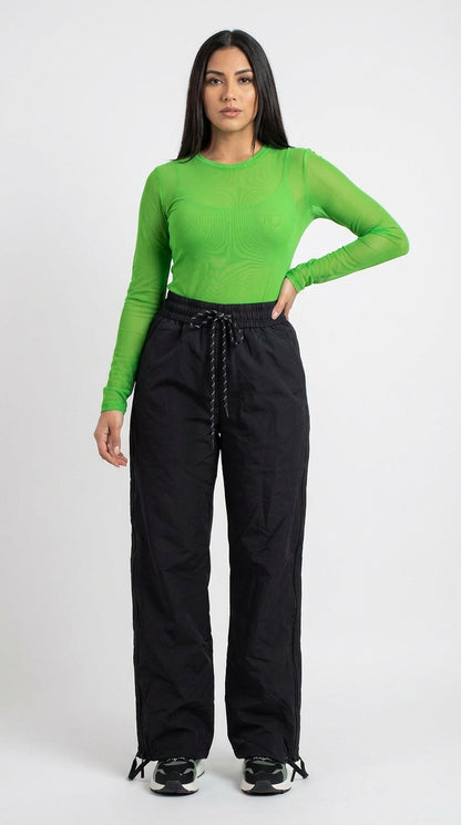 Pantalón negro relaxed fit / ANE1001-33