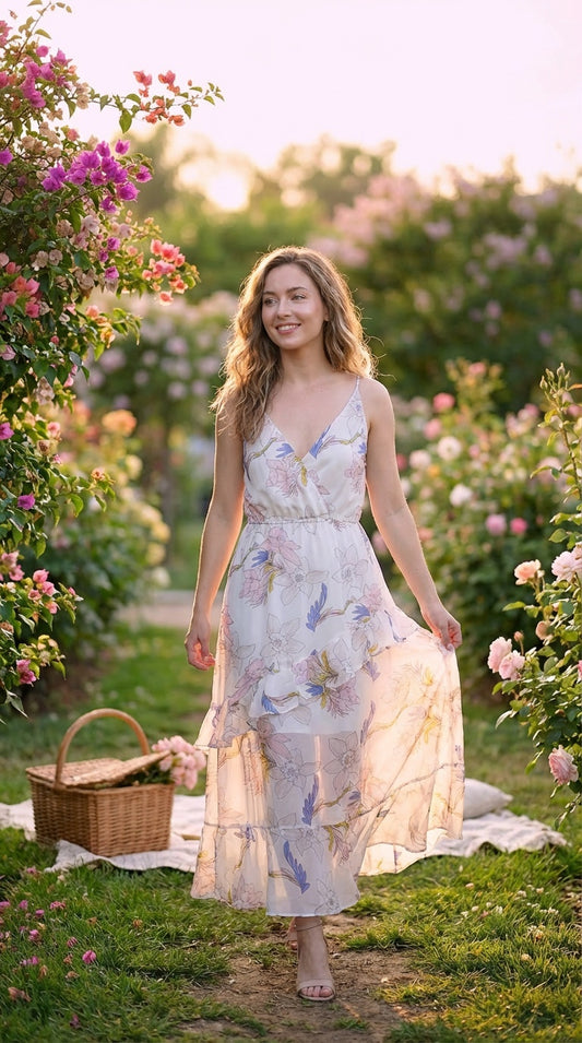 Vestido Floral Largo / ANU22