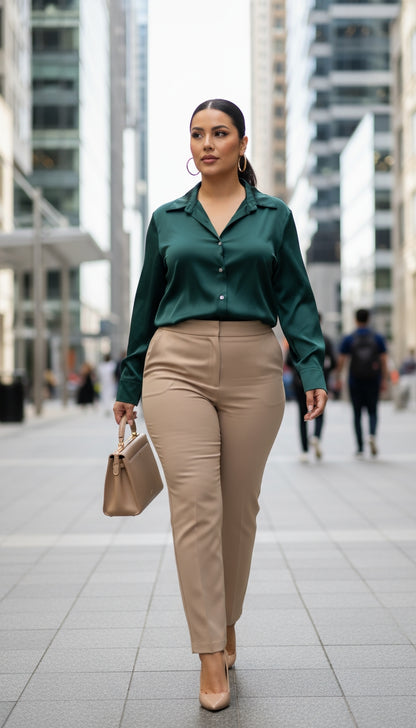 Blusa satinada / ANB06