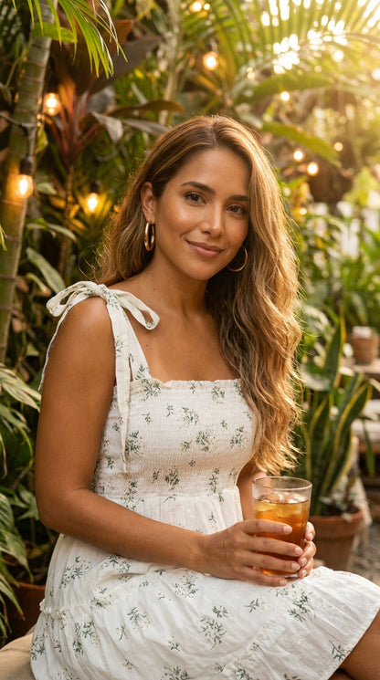 Vestido corto floral tirantes / ANV52