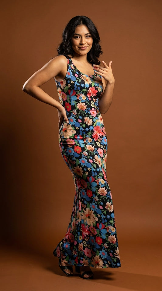 Vestido Floral Colorido / SH113