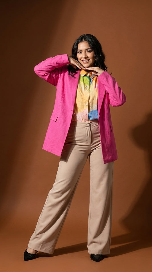 Outfit Oficina Rosa Power / OUT23