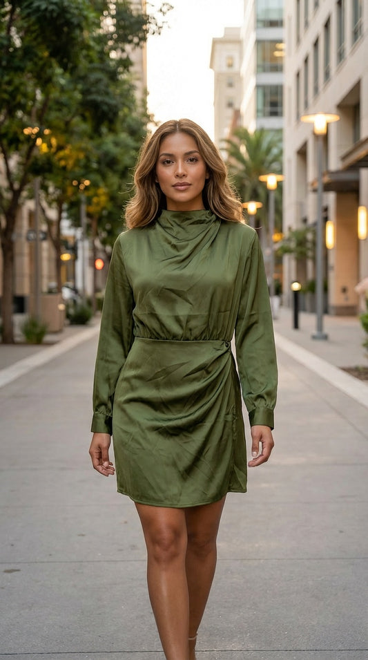 Vestido Verde Militar / ANU12