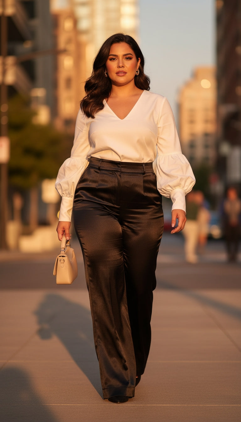 Outfit Oficina Blanco & Negro Clásico / OUT36