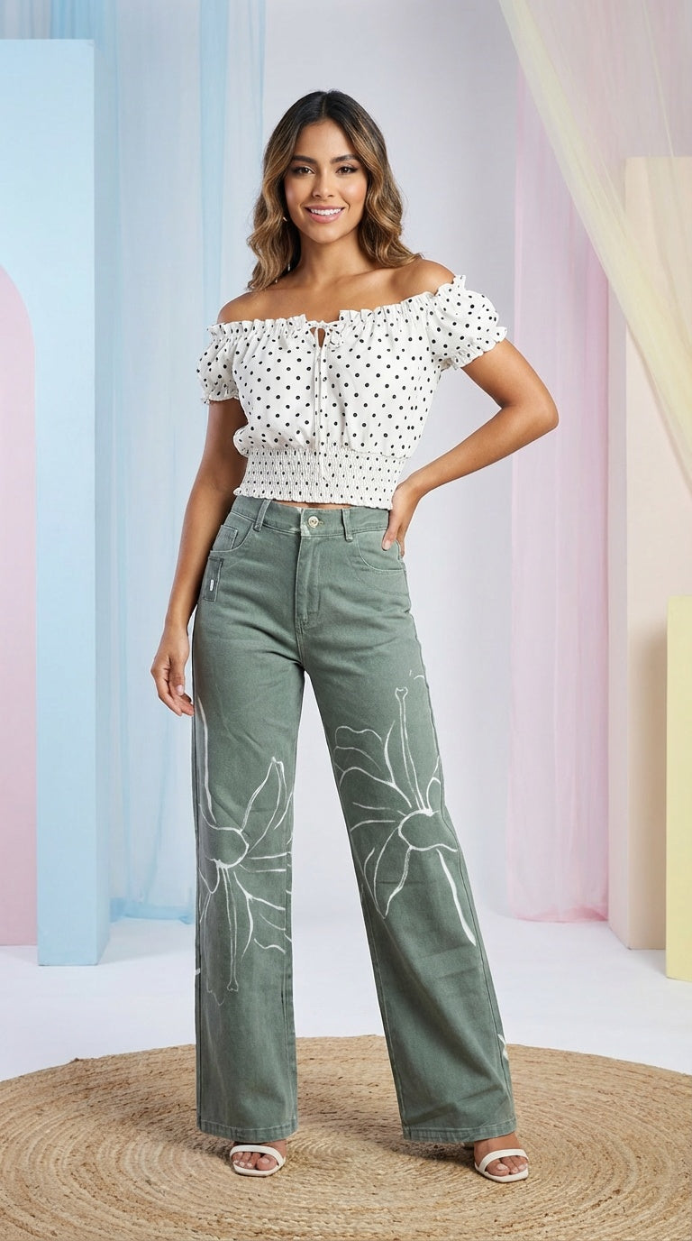 Pantalón tipo Jean casual / ANE1001-39