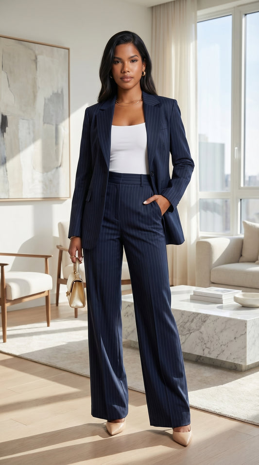 Outfit Oficina Blazer Estructurado + Pantalón / OUT05