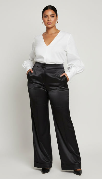 Outfit Oficina Blanco & Negro Clásico / OUT36